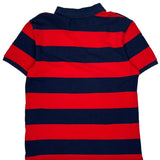 Levis Striped Polo Shirt - Large Navy Cotton