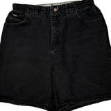 Lee Denim Shorts - 32W UK 14 Black Cotton