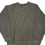 Vintage Starter Sweatshirt - Large Grey Cotton Blend