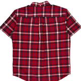 Tommy Hilfiger Checked Short Sleeve Shirt - XL Red Cotton