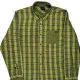 Oakley Checked Flannel Shirt - XL Green Cotton