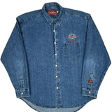 Hard Rock Cafe Denim Shirt - Large Blue Cotton