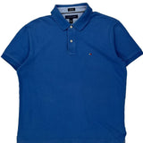 Tommy Hilfiger Polo Shirt - Large Blue Cotton
