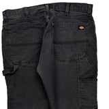 Dickies Carpenter Trousers - 34W 30L Black Cotton