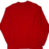 Vintage Nike Long Sleeve T-Shirt - XL Red Cotton