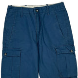 Levis Cargo Shorts - 32W 11L Blue Cotton