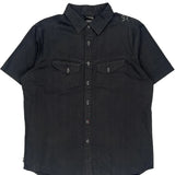 The North Face Graphic Short Sleeve Shirt - Large Black Cotton