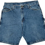 Wrangler Cargo Denim Shorts - 36W 10L Blue Denim