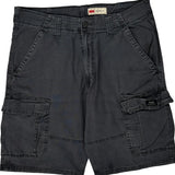Wrangler Cargo Shorts - 33W 10L Grey Cotton