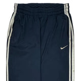 Nike Track Pants - Large Navy Polyester