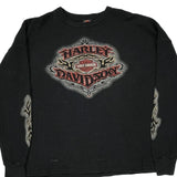 Guidera'S Harley-Davidson Yuba City, Ca Harley Davidson Graphic Long Sleeve T-Shirt - 4XL Black Cotton