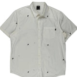 Oakley Short Sleeve Shirt - Large White Cotton
