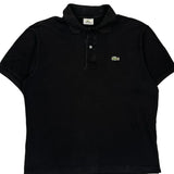 Lacoste Polo Shirt - Large Black Cotton