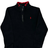 Age 6 Polo By Ralph Lauren 1/4 Zip - XS Black Cotton