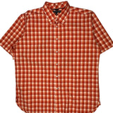 Tommy Hilfiger Checked Short Sleeve Shirt - XL Orange Cotton