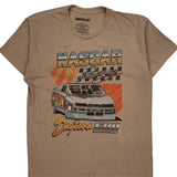 Nascar T-Shirt - Large Brown Cotton