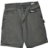 Wrangler Carpenter Shorts - 34W 11L Grey Cotton