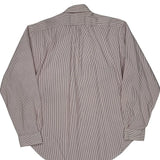 Ralph Lauren Striped Shirt - Large Red Cotton