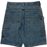 Unbranded Cargo Carpenter Shorts - 32W 10L Blue Denim