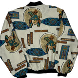 1980'S Luxury Shell Jacket - Medium Multicoloured Silk