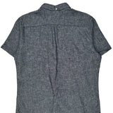 Tommy Hilfiger Short Sleeve Shirt - Large Gray Cotton