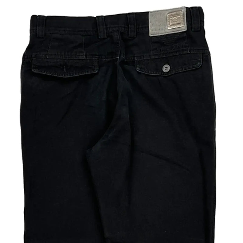 Giorgio Armani Trousers - 29W UK 10 Black Cotton