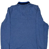 Armani Exchange Polo Shirt - Large Blue Cotton Blend