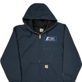 Elizabethtown Schools Buildings & Grounds Carhartt Hoodie - 2XL Navy Cotton Blend