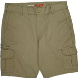 Dickies Cargo Shorts - 38W 11L Khaki Cotton