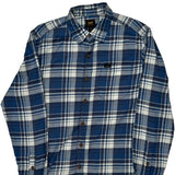 Lee Checked Flannel Shirt - Medium Blue Cotton