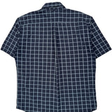 Tommy Hilfiger Checked Short Sleeve Shirt - Large Blue Cotton