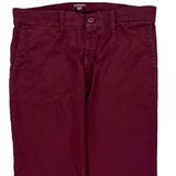 Carhartt Chinos - 32W UK 12 Burgundy Cotton Blend