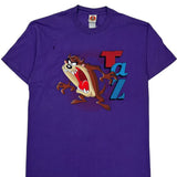 Looney Tunes Cartoon T-Shirt - Large Purple Cotton