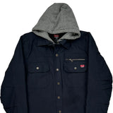 Wrangler Jacket - Small Grey Cotton Blend