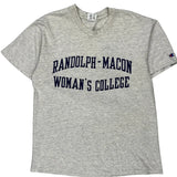 Champion College T-Shirt - Large Grey Cotton