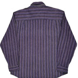 D&H Striped Shirt - Large Purple Cotton
