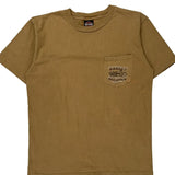 Harley Davidson Graphic T-Shirt - Large Brown Cotton