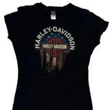 Motorcycles Harley Davidson Graphic T-Shirt - Medium Black Cotton