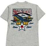 B-17 Flying Fortress Fruit Of The Loom Single Stitch T-Shirt - Medium Grey Cotton