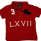 Age 3 Polo By Ralph Lauren Polo Shirt - 2XS Red Cotton