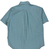 Ralph Lauren Checked Short Sleeve Shirt - XL Blue Cotton