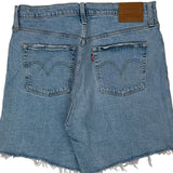 Levis Denim Shorts - 32W UK 12 Light Wash Cotton