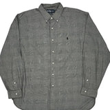 Ralph Lauren Checked Shirt - XL Gray Cotton