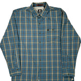 Timberland Checked Shirt - Large Green Cotton