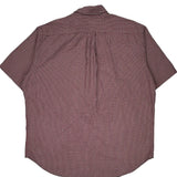 Ralph Lauren Checked Short Sleeve Shirt - Large Grey Cotton