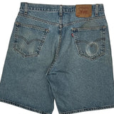 Levis Denim Shorts - 33W 9L Blue Cotton