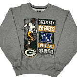 Green Bay Packers Starter Graphic Sweatshirt - XL Grey Cotton
