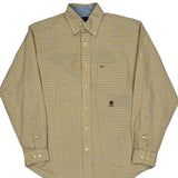 Tommy Hilfiger Checked Shirt - Small Yellow Cotton