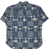 Tommy Hilfiger Checked Short Sleeve Shirt - XL Blue Cotton