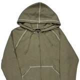 Harley Davidson Hoodie - Large Khaki Cotton